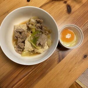 豚肉ですき焼き風肉豆腐♪　～Ｍちゃんレシピ④～