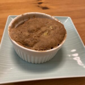 朝の時間の配分ミスからの簡単バナナ蒸しケーキできた！