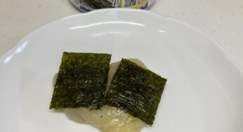 シリコン皿で簡単♪「のび～るもちチーズのり」