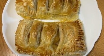 息子が彼女にもらったリンゴで作ったアップルパイ！