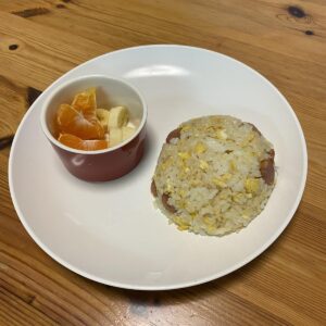 今日の朝ごはん！香味ペーストでチャーハン♪
