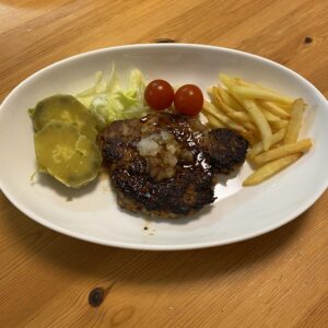 ちょっとひと手間和風ハンバーグソースはさっぱりで美味し♪