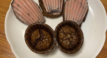 娘が作ったおやつは失敗⁉いや、新しいザクザクチョコマドレーヌ！