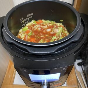 【クッキングプロ圧力鍋】簡単ミネストローネ!余ったら次の日はリゾットに!