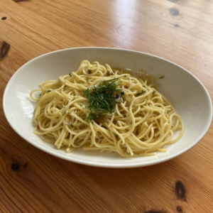 超簡単しらすと梅しそさっぱりパスタ！