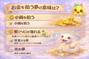 【夢占い深掘り】お金を拾う夢は「幸運の予約」！？シチュエーション別の意味を徹底解説