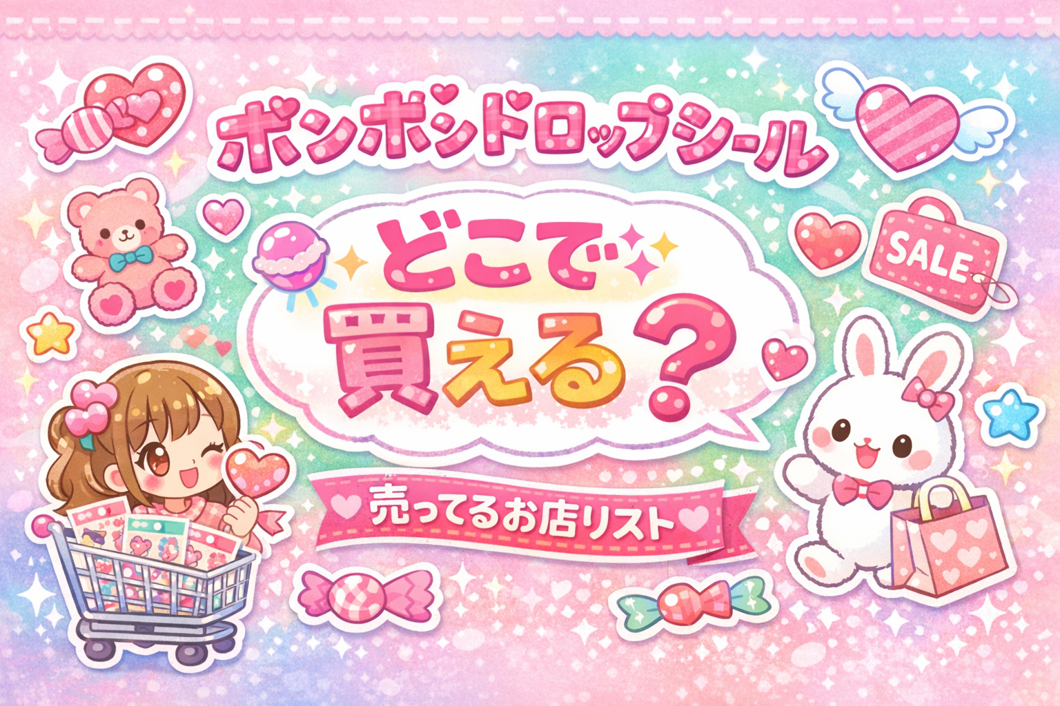 今どこで買える？ボンボンドロップシール売ってるお店リスト【再販あり】