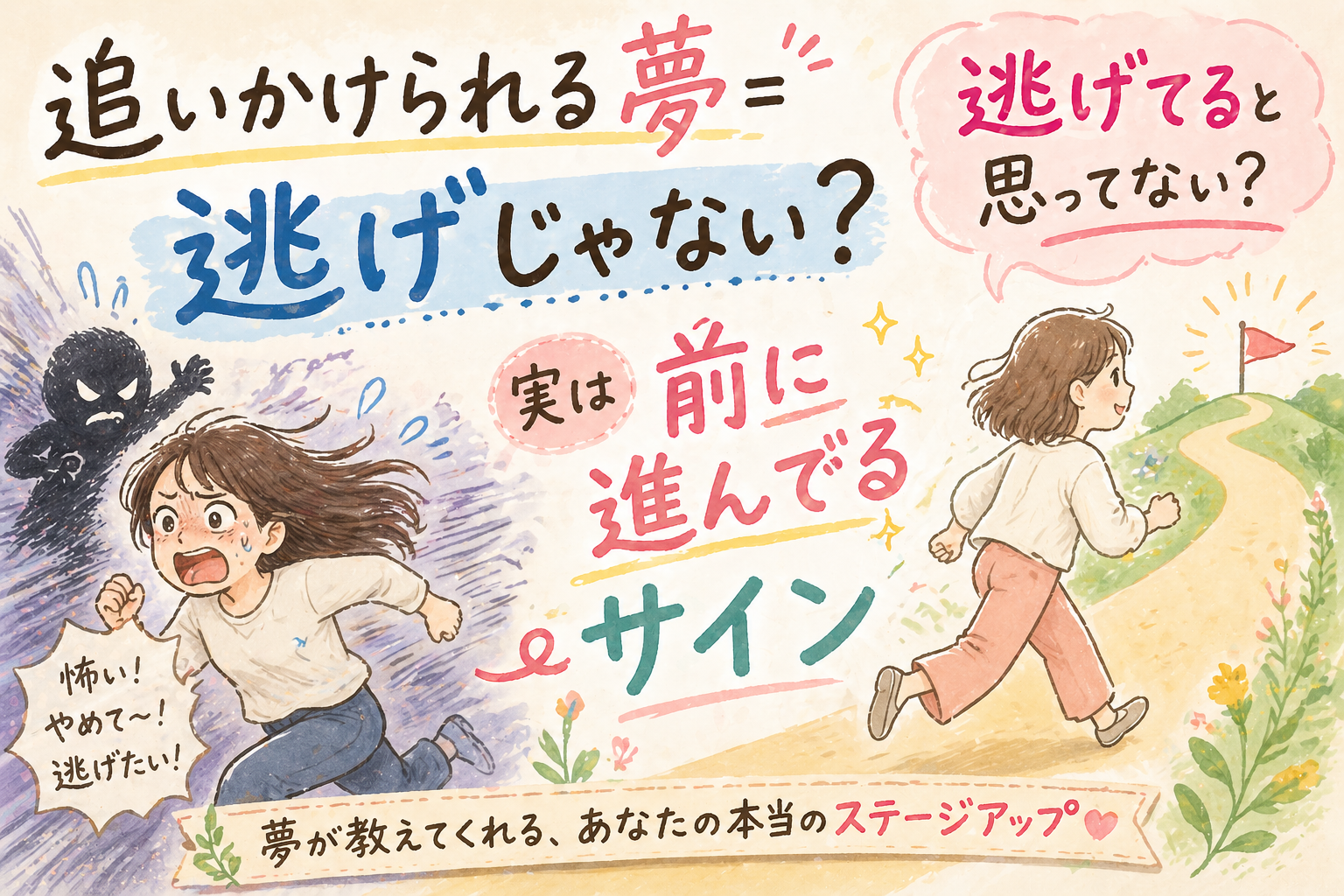 追いかけられる夢＝逃げじゃない？実は“前に進んでるサイン”
